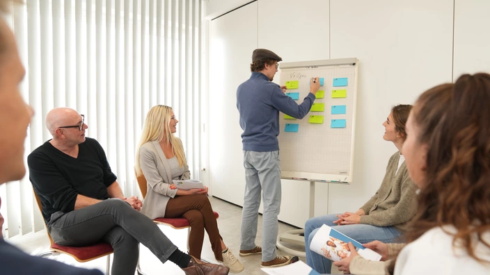 Bild eines Teams, das neue Lösungen findet